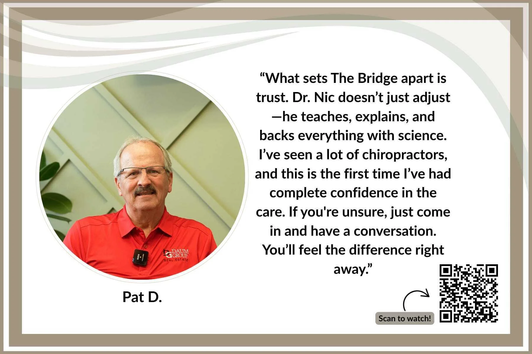 pat d knee restoration testimonial